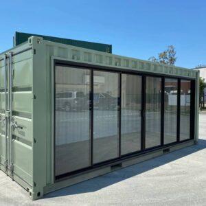 TIENDA CONTENEDOR 20 PIES PUERTA CORREDIZA VIDRIO EN VENTA SAN JUAN, PUERTO RICO