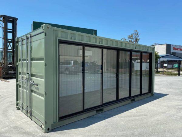 TIENDA CONTENEDOR 20 PIES PUERTA CORREDIZA VIDRIO EN VENTA SAN JUAN, PUERTO RICO