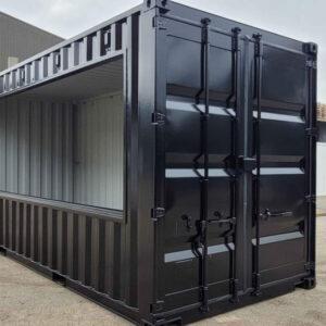 TIENDA EN CONTENEDOR DE 20 PIES - COLOR NEGRO EN VENTA SAN JUAN, PUERTO RICO
