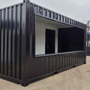 TIENDA CONTENEDOR DE 20X8 PIES EN VENTA SAN JUAN (NEGRO)