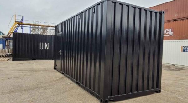 TIENDA CONTENEDOR DE 20X8 PIES (NEGRO)