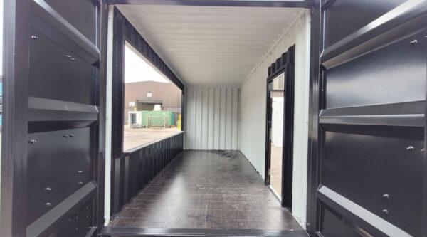 TIENDA CONTENEDOR DE 20X8 PIES (NEGRO) EN VENTA COSTA RICA
