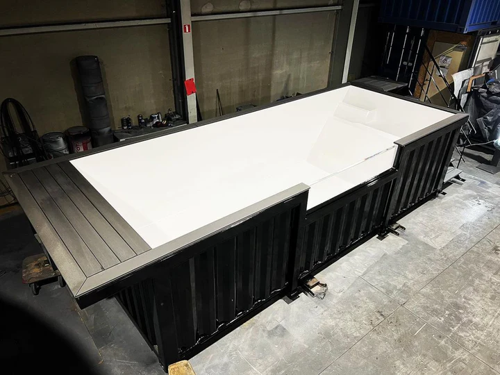 PISCINA CONTENEDOR DE 6 METROS NEGRO - Image 3