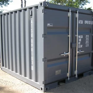 CONTENEDOR MARÍTIMO DE 9X8 PIES (GRIS) EN VENTA SAN JUAN, PUERTO RICO