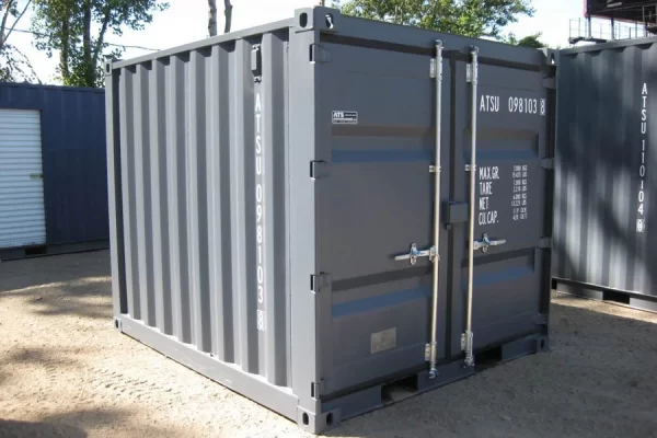 CONTENEDOR MARÍTIMO DE 9X8 PIES (GRIS) EN VENTA SAN JUAN, PUERTO RICO
