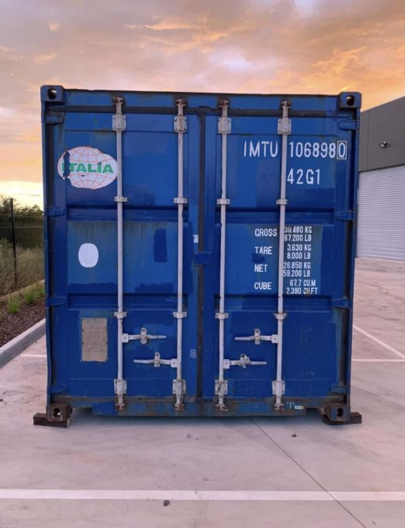 CONTENEDOR MARÍTIMO USADO DE 40 PIES - AZUL EN VENTA ARECIBO, PUERTO RICO