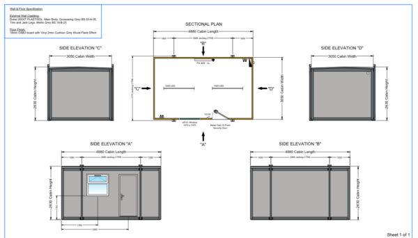 VENTA DE OFICINA PREFABRICADA DE 16 X 10 PIES COSTA RICA