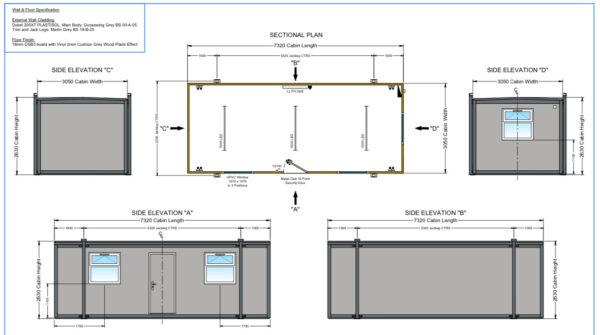 OFICINA PREFABRICADA DE 24 x 10 PIES EN PUERTO RICO